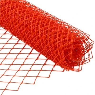 Valla de seguridad de diamante naranja
